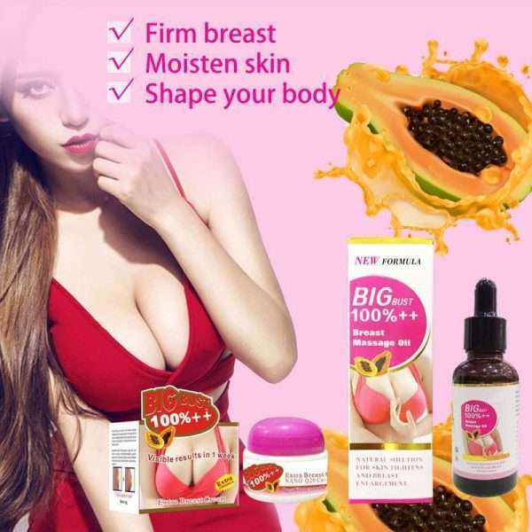 Cross-border QIANSOTO Wild Kudzu Papaya Firm Chest Cream 60g Breast Sculpting Lifting Tightening Plump Breasts - Image 4