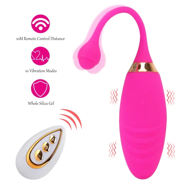 10 Speeds Vibrating Egg Vaginal Ball Wireless Remote Jump Eggs Sex Toys Vibrator For Women Anal G-Spot Clitoris Stimulation