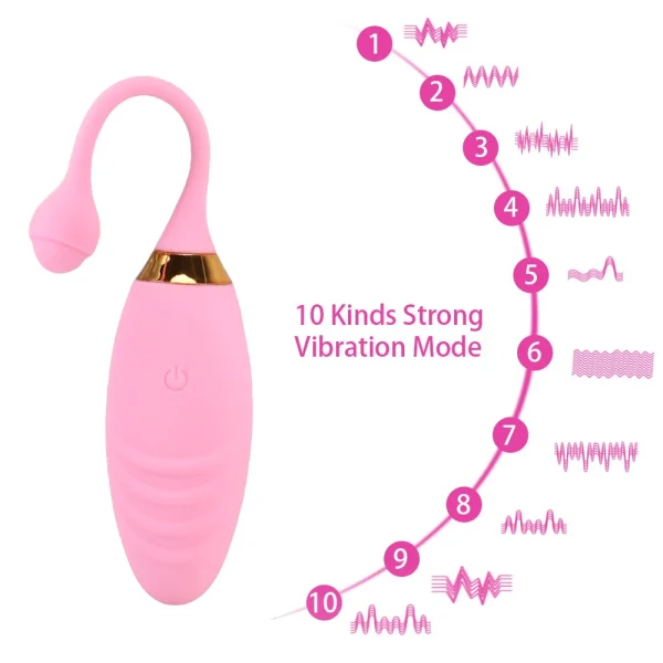 10 Speeds Vibrating Egg Vaginal Ball Wireless Remote Jump Eggs Sex Toys Vibrator For Women Anal G-Spot Clitoris Stimulation - Image 2