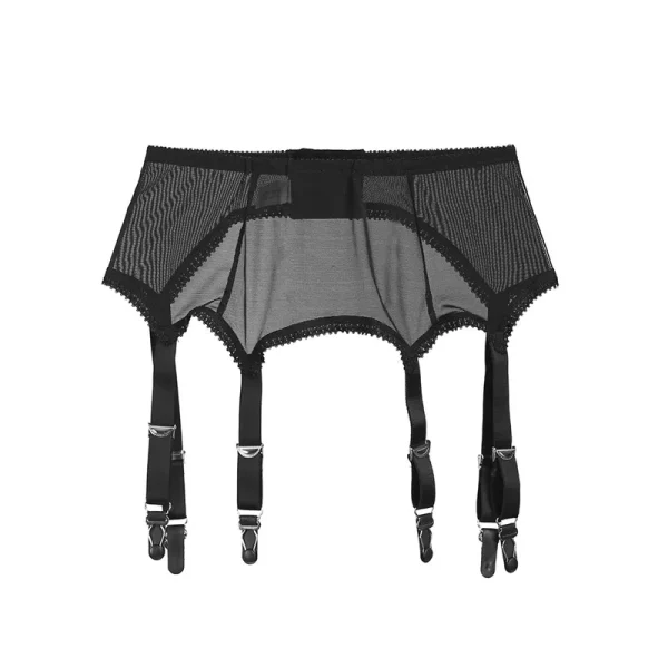 Sexy Women Vintage High Waist Garter Belt Sexy Lingerie Suspender Elastic Belt Stocking Garter Belt with 6 Metal Buckles Straps - Image 6