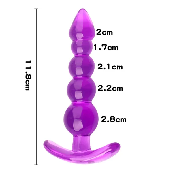 Soft Silicone Anal Plugs Anal Beads Dildo Butt Plug Prostate Massage Unisex Sexy Stopper Adult Sex Toy for Men Women Adult Games - Image 2