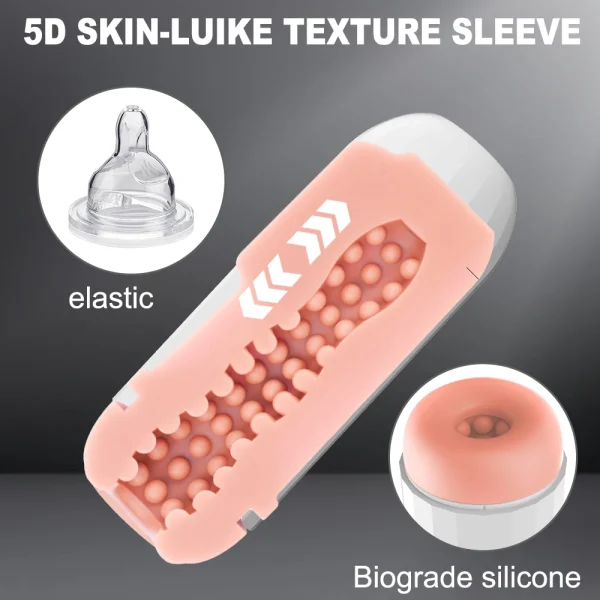 Automatic Sucking Male Masturbator Vibration Blowjob Machine Masturbation Cup Pocket Pussy Penis Pump SexToy Adult Goods for Men - Image 2