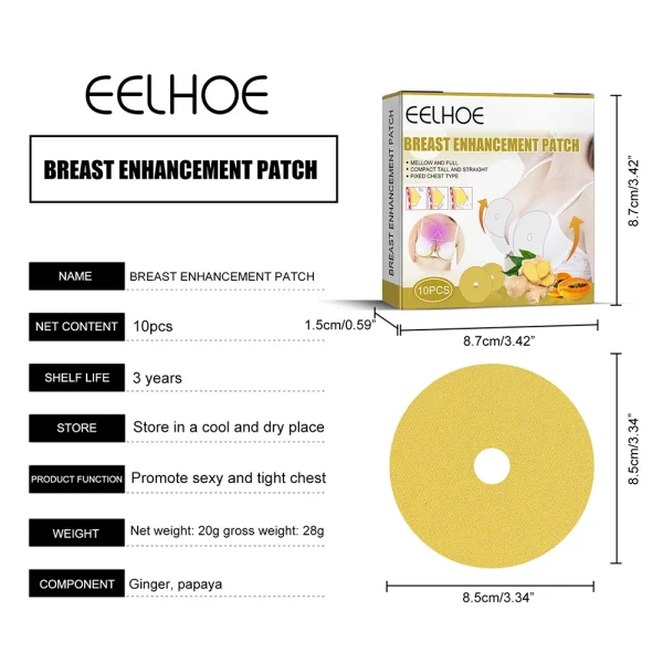 10pcs Breast Patches Care Plant Ingredients Breast Chest Enhancer Breast Lifting Firming Bust Enlargement Lifting Patch Sexy - Image 6