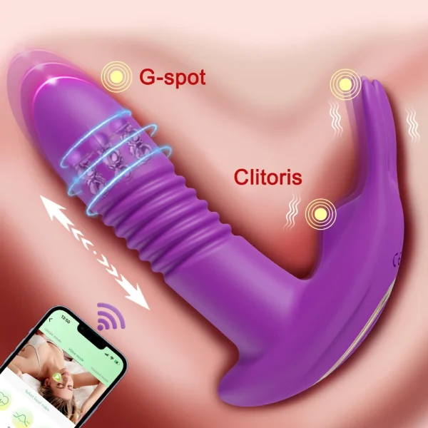 APP Control Thrusting Vagina Panties Vibrator for Women Wearable Clit Stimulator G-Spot Vibrator Masturbation Sex Toy for Women - Image 2