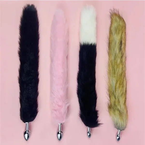 Small 1.8/2.2cm Fox Tail Sex Toys Anal Plug Role-playing Adult Game Couple Training Rabbit Tail Butt Plug Anal Toys for Couple - Image 4