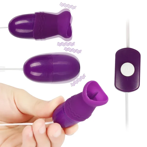 Tongue Oral Licking Bullet Vibrator USB Vibrating Egg G-spot Vagina Ball Massage Clitoris Stimulator Sex Toys for Women Sex Shop - Image 5