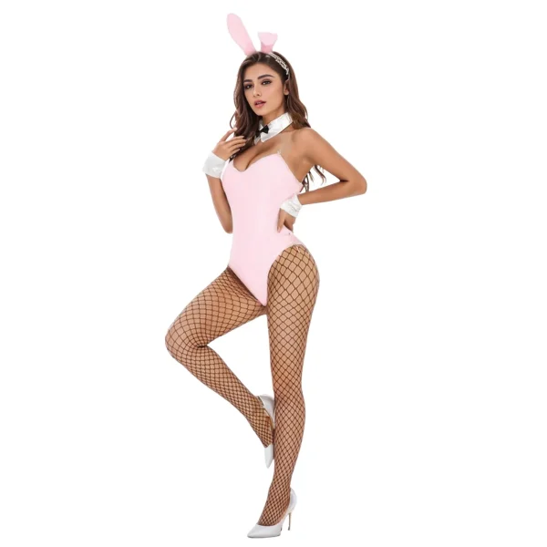 Women'S Bunny Girl Suit Anime Halloween Costume Cosplay Bodysuit Bunny Headband Stockings Set Night Club Outfits Club Party топ - Image 2