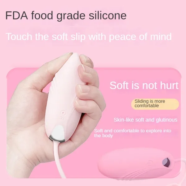 10-Speed Vibrating Egg-Jumping Vibrator Vaginal Clitoris G-Point Anal Stimulator Wireless Remote Control Waterproof Sex Toys - Image 3