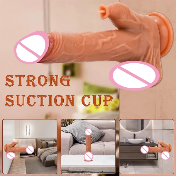 Realistic Dildo Large Realistic Penis Large Anal Dildo Vibrator Sex Toys For Women Ladies Heated Stretchy Sex Super Big Cock