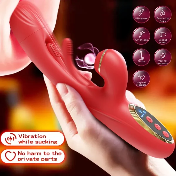 Tapping Flapping Vibrator for Women Clitoris Clit Sucker Stimulator Powerful Sex Toy Woman Female Rabbit Sucking Vibrators