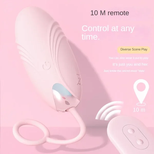 10-Speed Vibrating Egg-Jumping Vibrator Vaginal Clitoris G-Point Anal Stimulator Wireless Remote Control Waterproof Sex Toys - Image 4