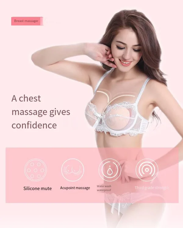 Xijis High-Quality Chest Enlargement Massager – Breast Massager Pad, Wireless Chest Massager, For Women - Image 2