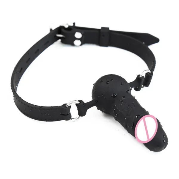 2 Style Open Mouth Dildo Gag Sex Toys For Couple Women Sexy Games Slave Bondage Strap On Penis Oral Erotic Adult Game BDSM