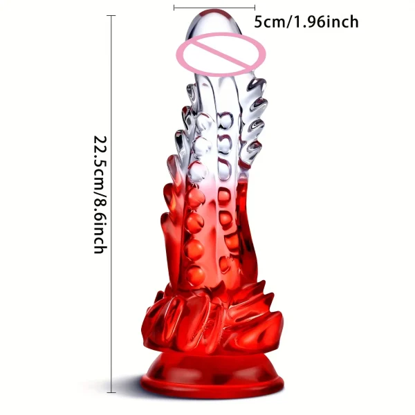 Clear Monster DildosRealistic G-spot huge Dildo with Suction Cup Huge Monster Penis, Big Dildo Adult Sex Toys for Women - Image 5