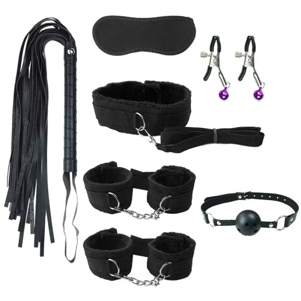 Fetish BDSM Bondage Erotic Toy slave Sex Toys For Women Handcuffs Whip Binding Anal Plug Vibrator Couple Sexy Tool 18 bdsm - Image 4