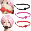 Soft Silicone Mouth Opening Gag Three Holes Breathable Slave Restraint Fixation Cosplay Punish BDSM Bondage Adults Sex Toys Game - Image 2