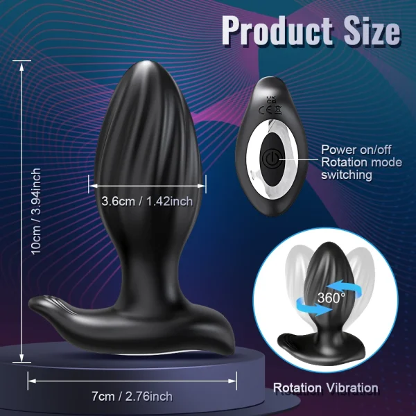 Anal Plug Sex Toy Bullet Vibrator Gay Prostate Wearable Trainer Butt Plug Silicone Dildo Swing Anal Plug Unisex Adult product - Image 5