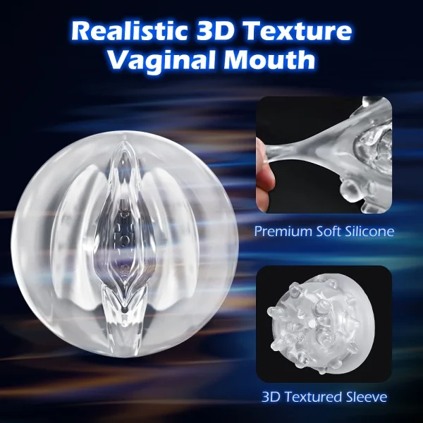 Kushor Automatic Male Masturbator 3D Realistic Vagina Masturbation Cup Telescopic Rotation Sex Toys for Men Adult Products 18 - Image 4