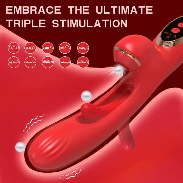 Tapping Flapping Vibrator for Women Clitoris Clit Sucker Stimulator Powerful Sex Toy Woman Female Rabbit Sucking Vibrators - Image 2