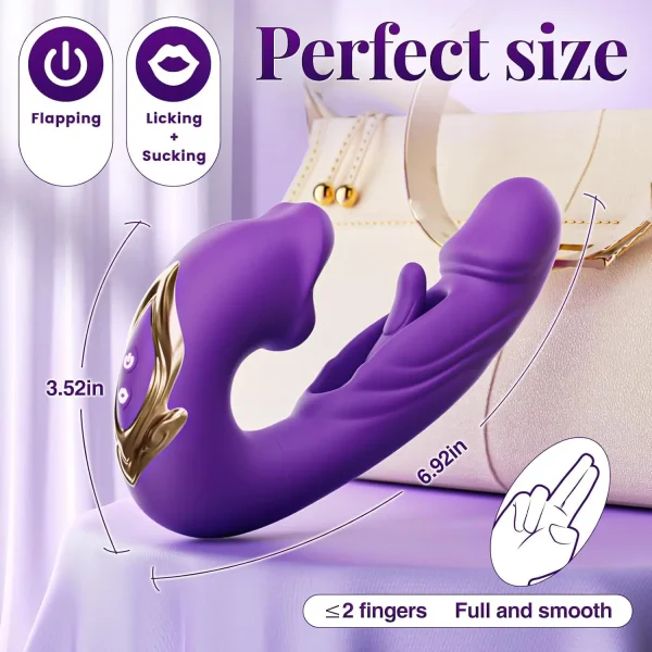 Wearable Dildo Vibrators For Women Tongue Licking Vagina Clitoris Stimulator Oral Suction Erotic Sex Toys for Woman Sex Machine - Image 4