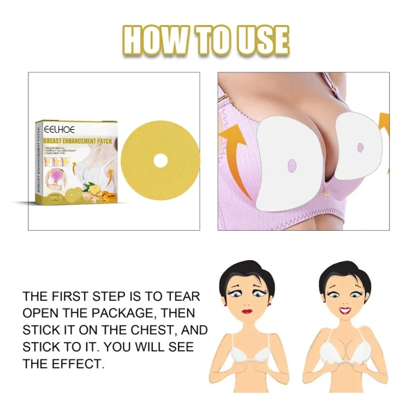 10pcs Breast Patches Care Plant Ingredients Breast Chest Enhancer Breast Lifting Firming Bust Enlargement Lifting Patch Sexy - Image 2