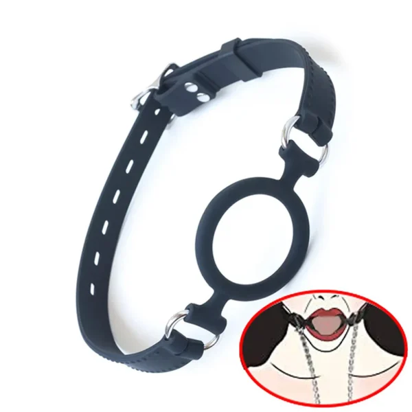 BDSM Open Mouth Gag O Ring BDSM Bondage Gear Adult Games Sexy Toys Sex Products For Women or Gay Cosplay Erotic Flirting Tool