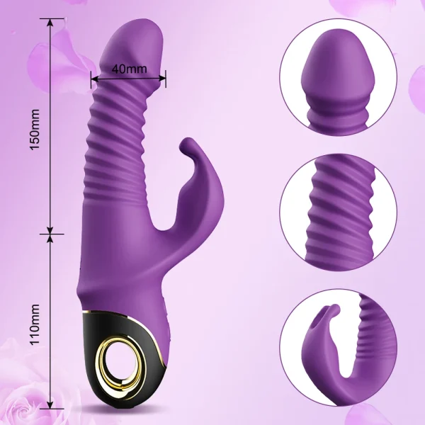 Rabbit Thrusting Vibrator Automatic Telescopic G-Spot Clitoris Stimulator Female Masturbation Sex Toys For Women Adults - Image 5