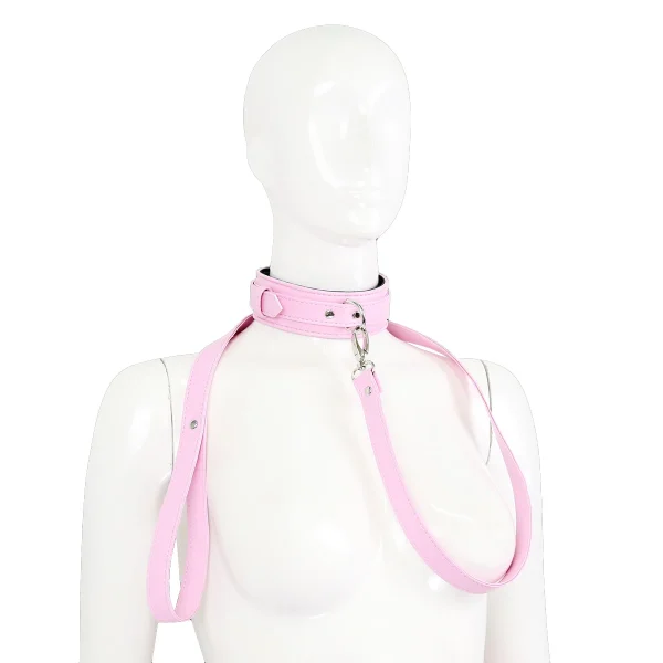 Puppy play fetish Bondage Restraint Neck Collars With Leash, Erotic Neck Collar Sex Toys For Bondage Adult Games For Couples