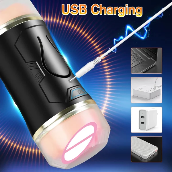 Automatic Male Masturbation Cup Open Ended Vibrating Penis Stimulation Electric Pocket Pussy Adult Sex Toys for Men Masturbator - Image 3