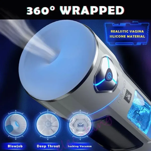 Male Masturbators Automatic Sucking APP Control Penis Sex Toys Masturbation Cup Heating AV Voice Pussy Stroker Cup - Image 3